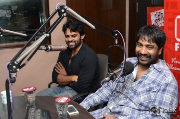 Sai Dharam Tej and YVS Chowdary at Red FM
